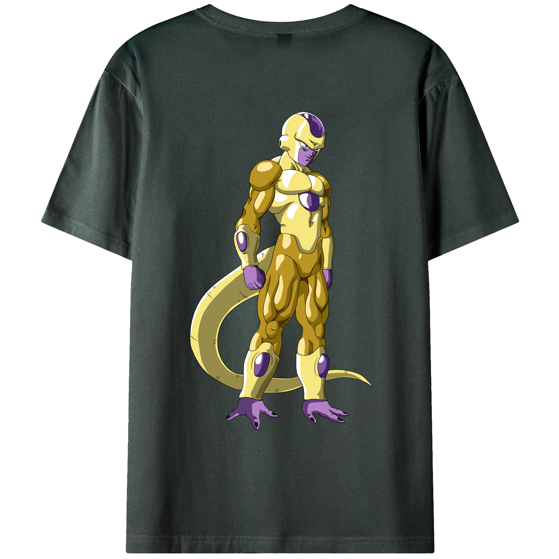 （画像用） ドラゴンボール フリーザ DRAGON BALL Frieza 綿100％ メンズ半袖Tシャツ（バックプリント） 通気性